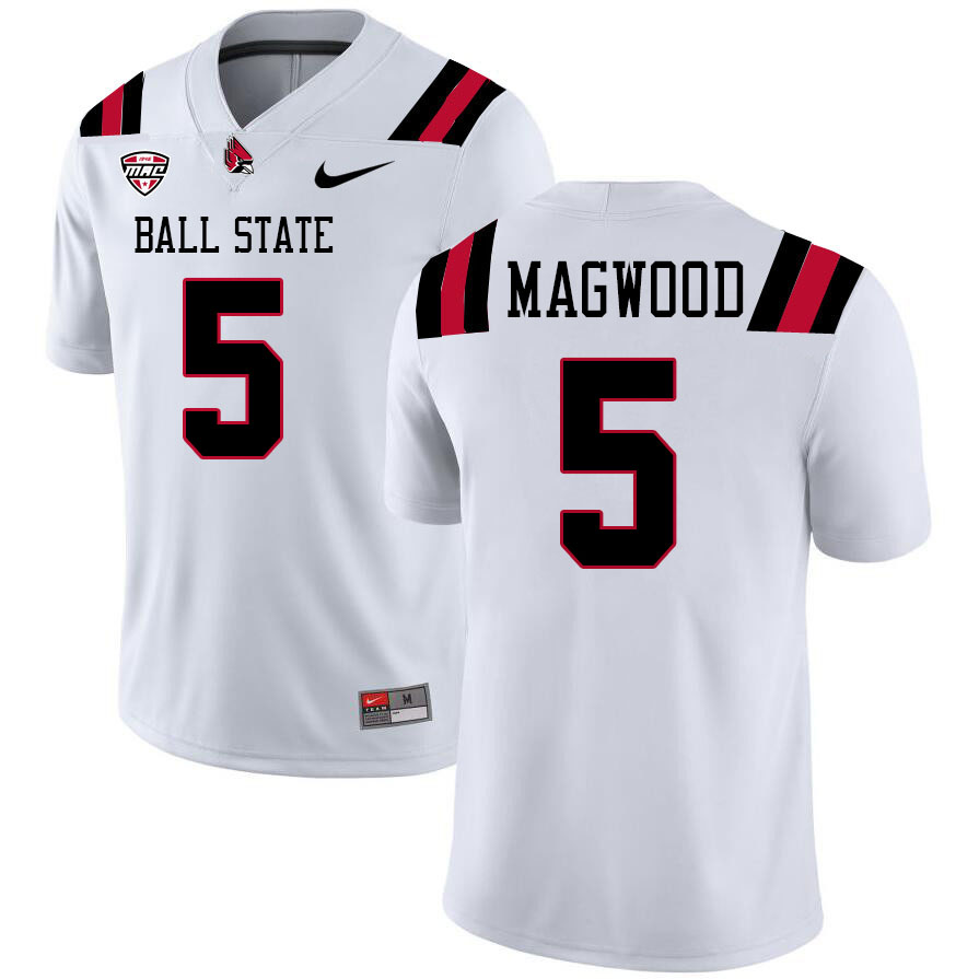 Qian Magwood Ball State Jersey,Ball State Cardinals #5 Qian Magwood Jersey Youth College-White